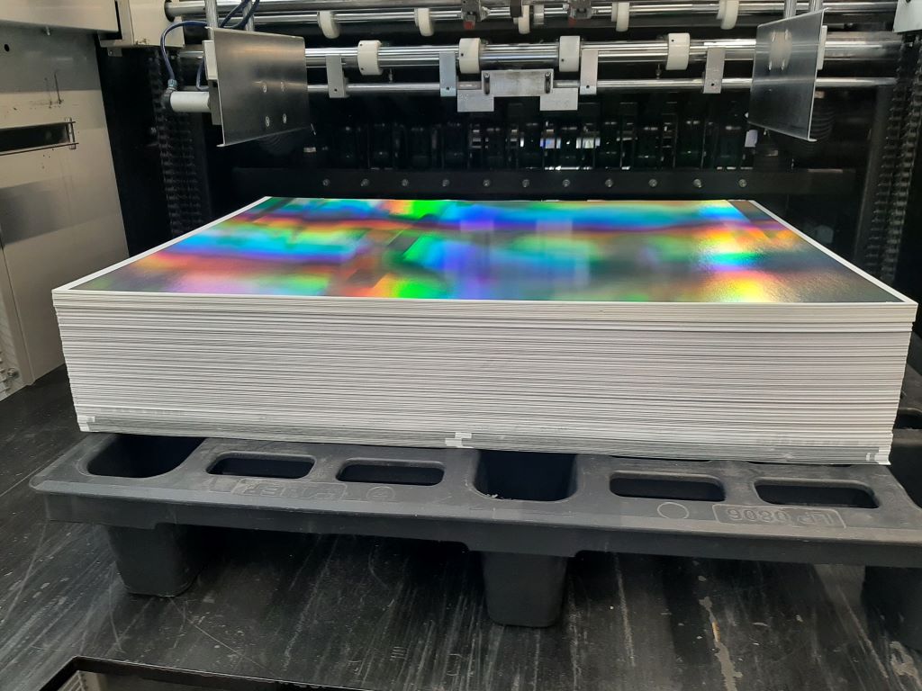 transferfilm, quick release, sheets, metallized cardboard